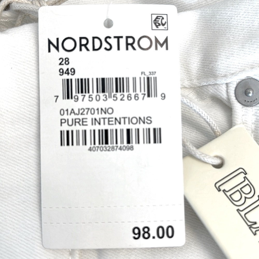 BLANKNYC The Hoyt White High-Rise Mini Flare Stretch Nordstrom Jeans Size 6 / 28 - Picture 4 of 17